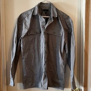 New Look Men's Gray Shirt Jacket NEW, Size Medium- New with Tags!!
